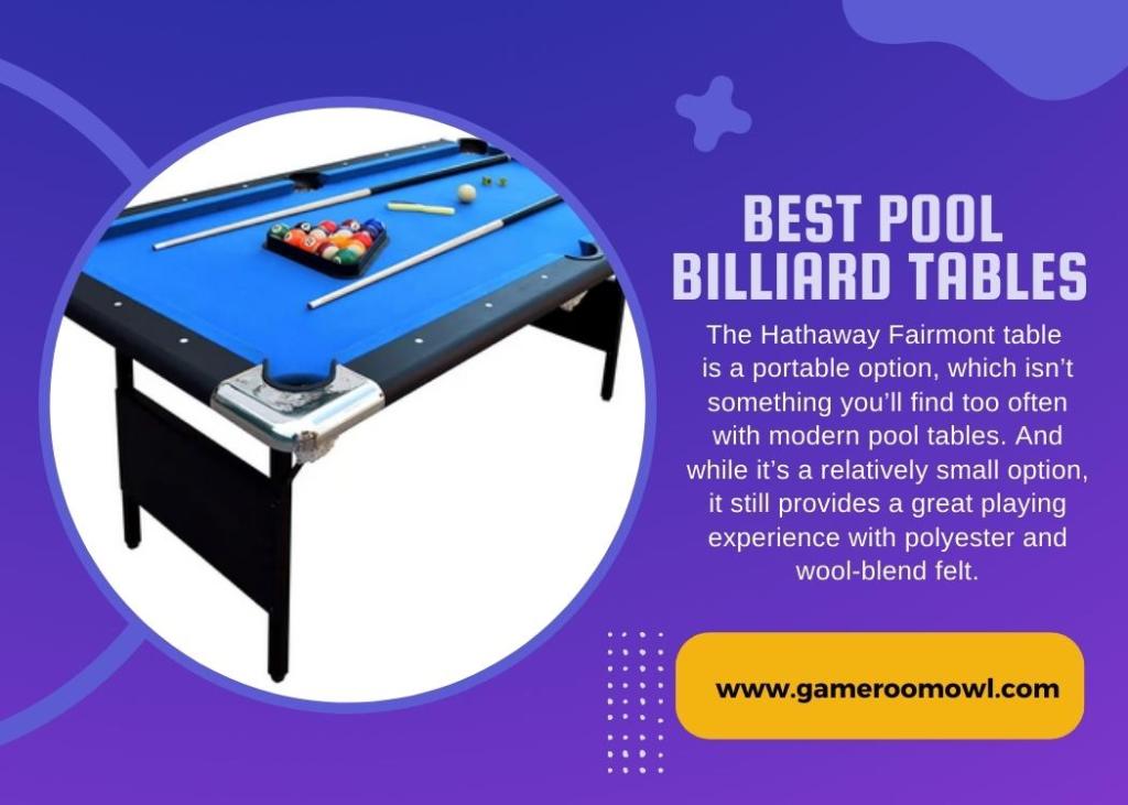 Best Pool Billiard Tables